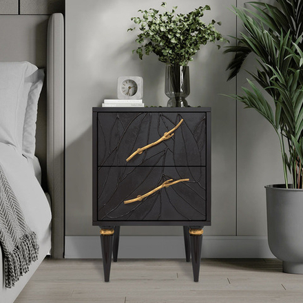 Тумба Арт Колор leaves Классик Голд Терпкий коричневый