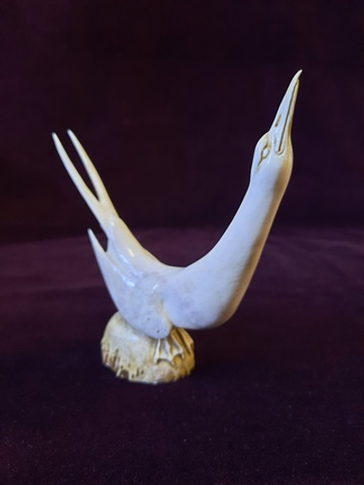 Миниатюра "Крачка", рог лося