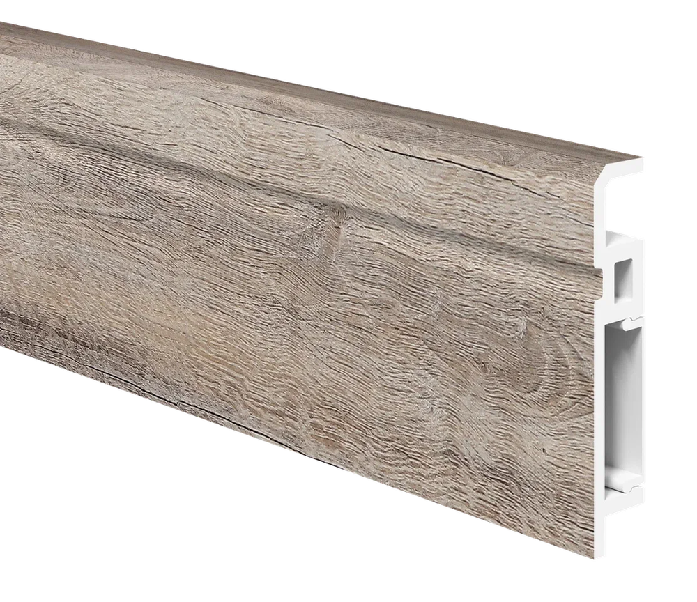 Напольный плинтус ПВХ Foresta Aviv Дуб Горный FA 008 2000х70х13 мм