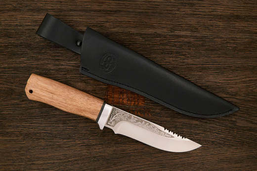 Нож разделочный АиР Стрелец, клинок 138мм, сталь 100Х13М, рукоять орех