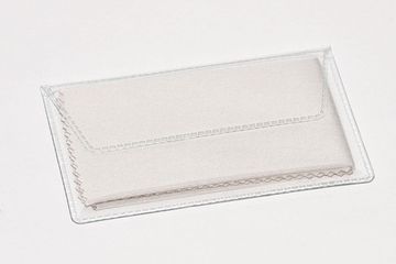 Салфетка микрофибра 15х18(светло-серая) в  упаковке