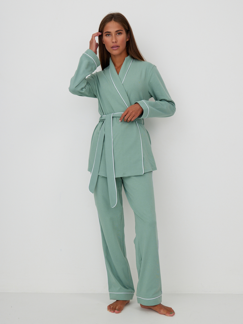Пижама женская на запах Ihomewear