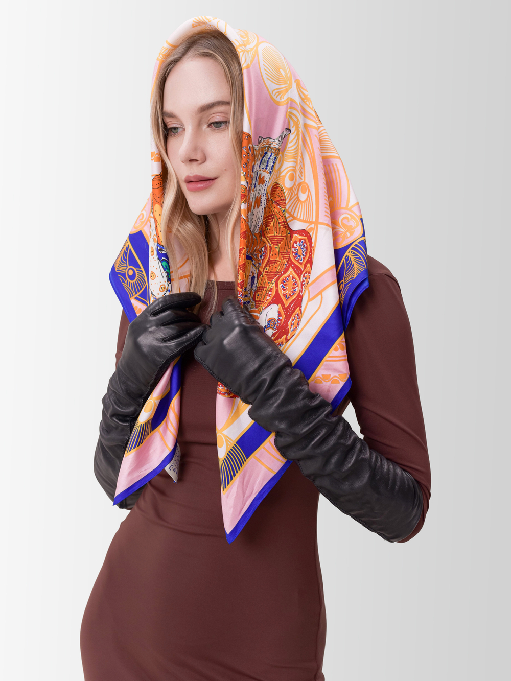 Платок «Русские сезоны. Леон Бакст» 100% шёлк