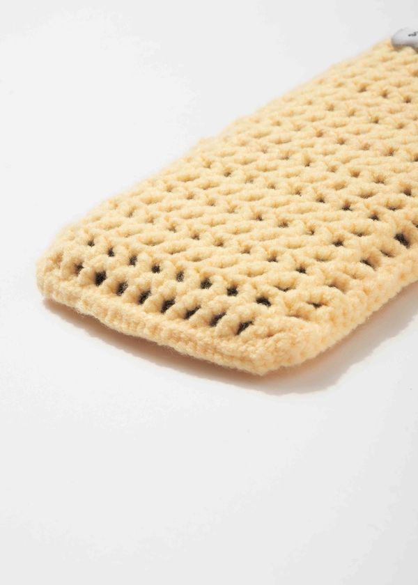 Вязаная сумочка FOS Бледно-желтая - фото 3