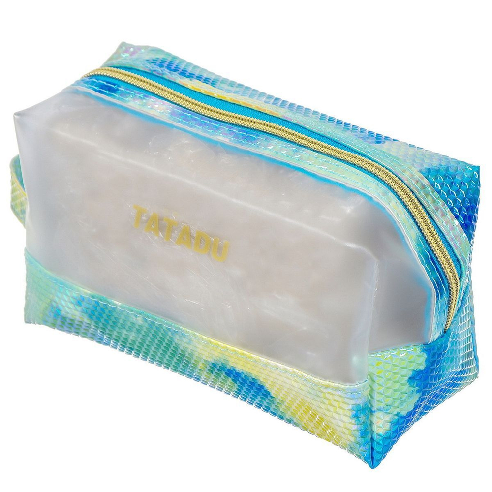 Косметичка 19.5х8х10 см, Прозрачная, Y9-021, молния