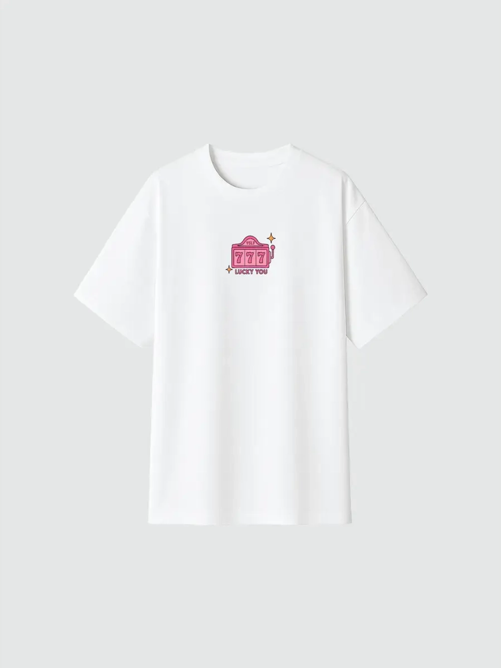 Футболка с принтом LUCKY YOU