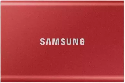 Внешний накопитель SSD USB3.0 1.8" 500Gб Samsung T7 (MU-PC500R/WW) USB 3.2 Type C Красный