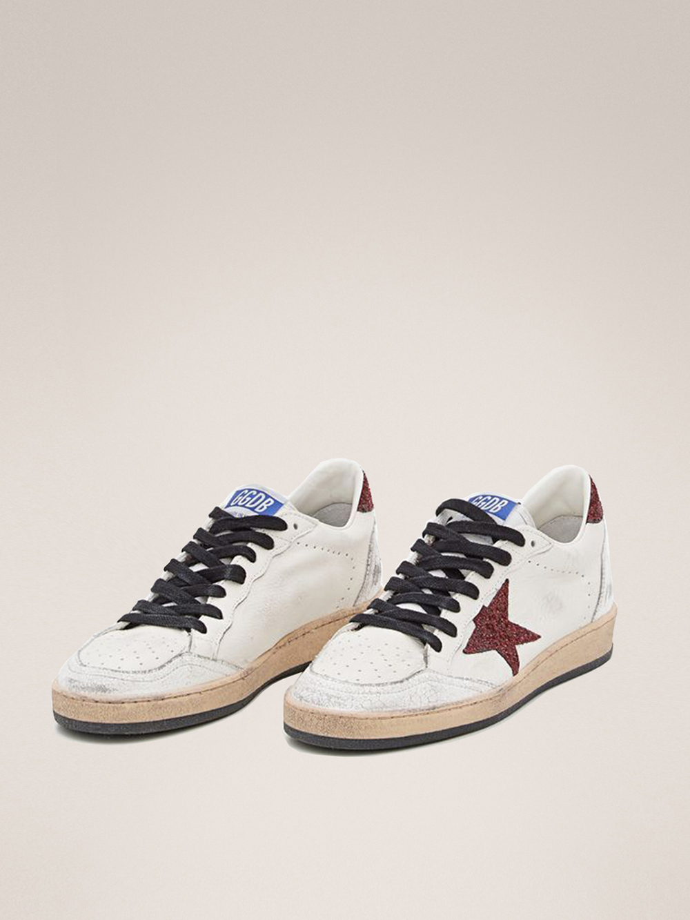 Ball Star with red Glitter star and heel