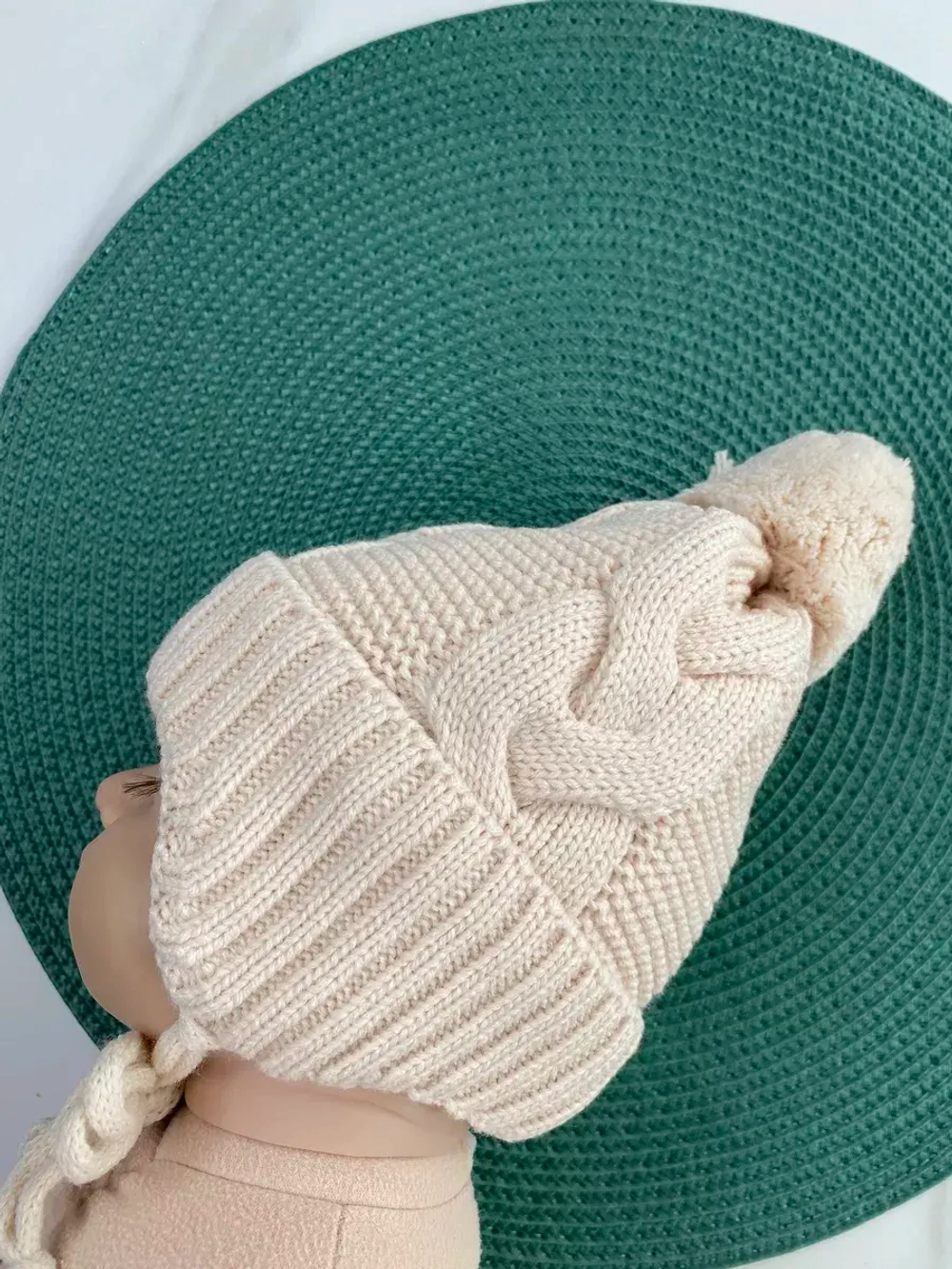 Шапка утепленная для новорожденного