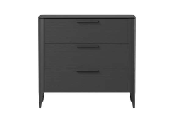 Комод Type oak 3 ящика ширина 90 см (черный)