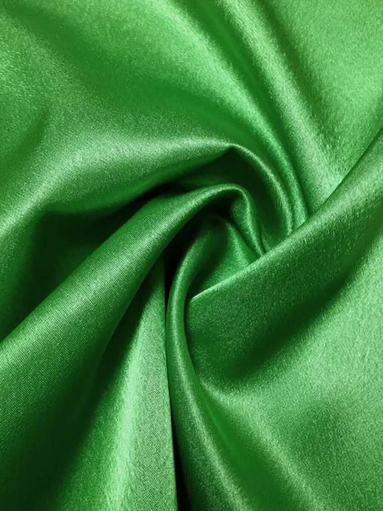 Креп-сатин зеленый №9