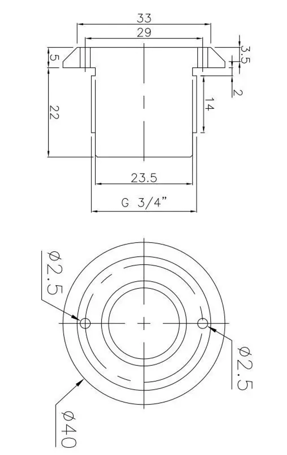Пьезокнопка сенсорная G3/4"НР с кабелем 10м