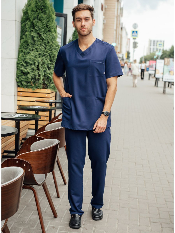 Костюм медицинский мужской | Бл-512/5+Б-133 либерти люкс