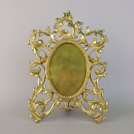 Винтаж: Бронзовая рамка для фото в стиле Рококо