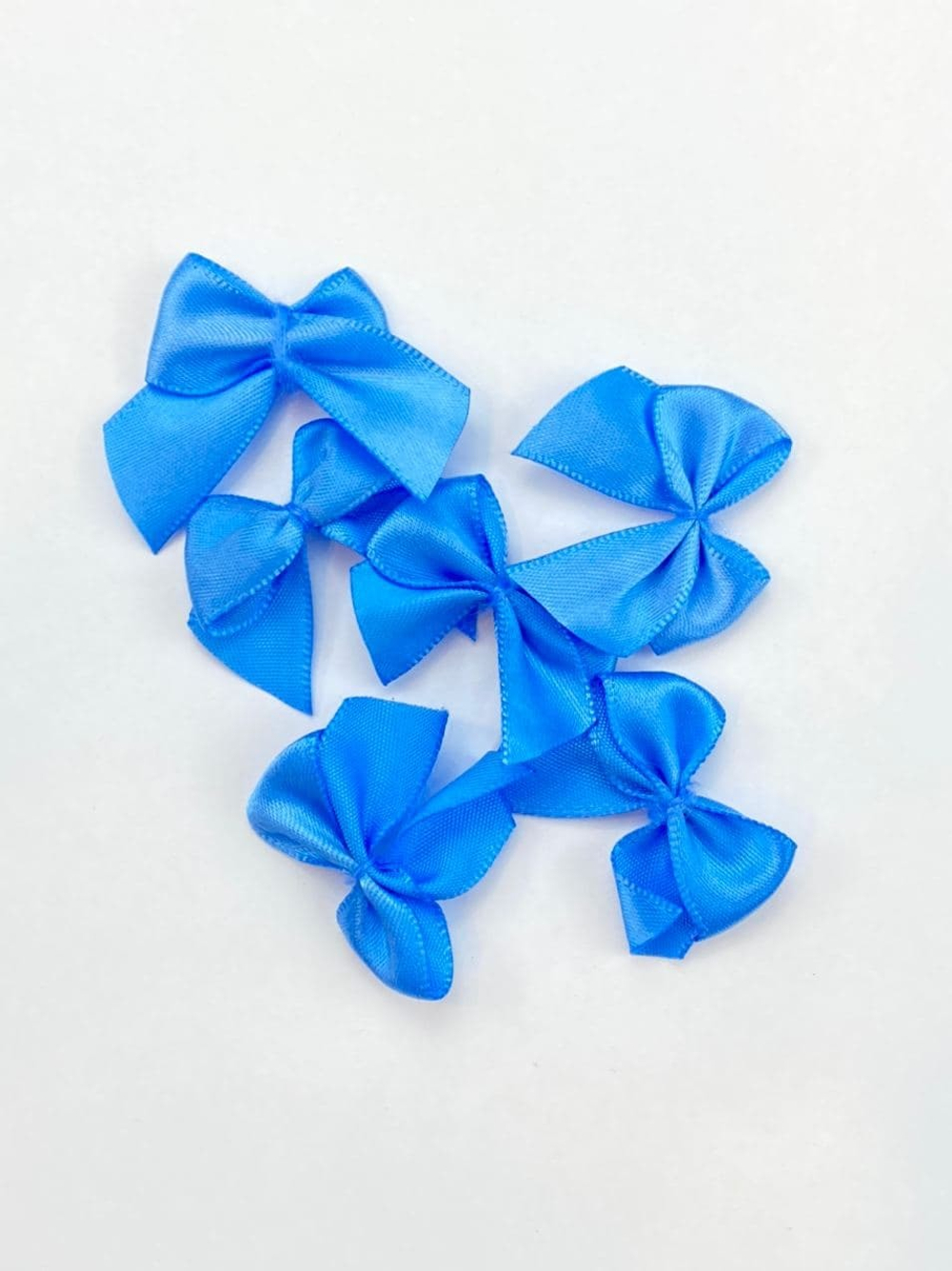 Бантик голубой 3,5 см