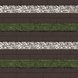 Тротуарная плитка ГАЗОННАЯ РЕШЕТКА - Гранит Коричневый