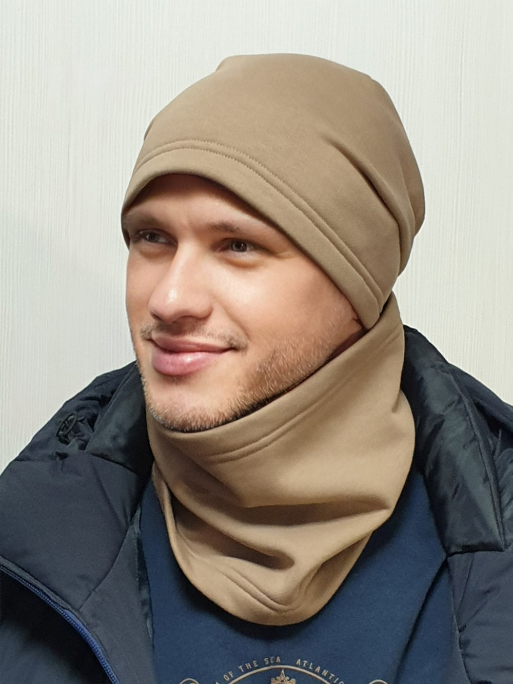Шапка МИШЕЛЬ хлопковая утепленная