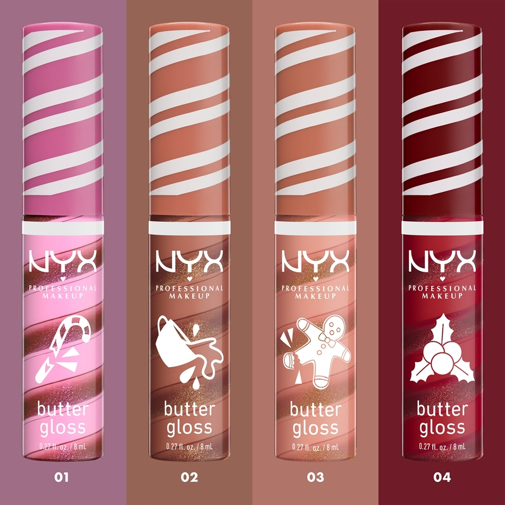 NYX Professional Makeup Holiday Butter Gloss - блеск для губ, 8 ml