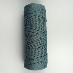 Полиэфирный шнур круглый 1 мм Серая ель