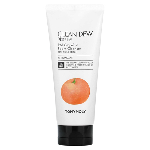 TonyMoly, Clean Dew, очищающая пенка с красным грейпфрутом, 180 мл