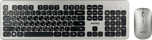 Беспроводной комплект клавиатура + мышь SMARTBUY 233375AG-GK серо-черный