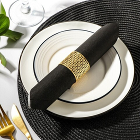 Кольцо для салфетки «Гризоль», 3,5×3,5×4 см, цвет золотой