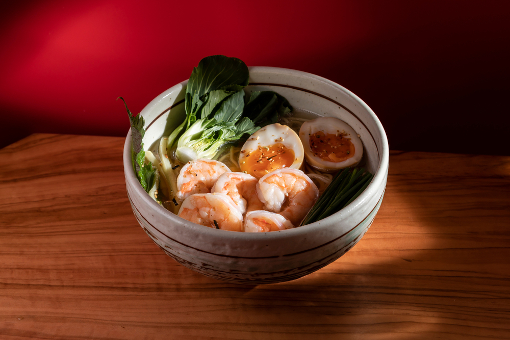 Суп Рамен с креветками