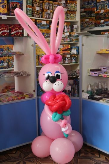 Зайка с розочкой