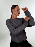 Свитшот женский оверсайз хлопок толстовка