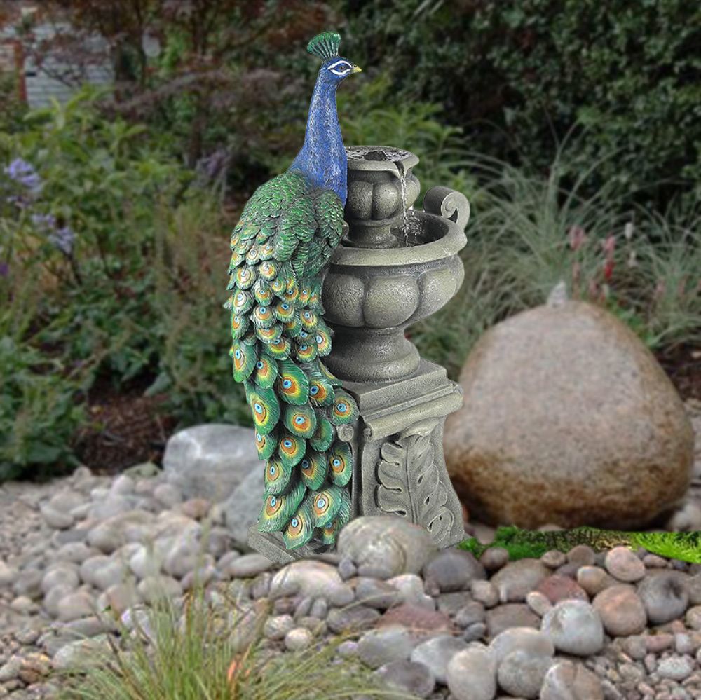 Waterfall Фонтан декоративный с подсветкой ''Павлин''