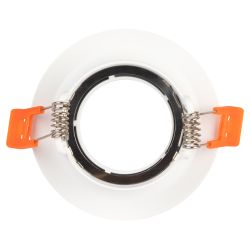 Светильник встраиваемый алюминиевый ЭРА KL96 WH под лампу MR16 GU5.3 белый | Алюминиевые встраиваемые светильники