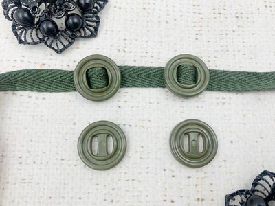 Пуговицы канада термохимстойкая, d 1,8 мм, хаки