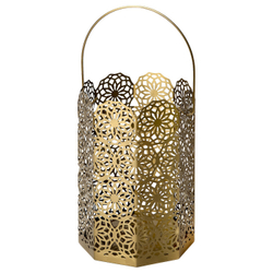 IKEA GOKVÄLLÅ  (ИКЕА ГОКВÄЛЛÅ)  -  Фонарь, золотого цвета, 16x16x24 см