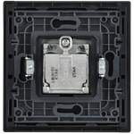 FORTE&PIANO Розетка двойная TV+SAT FP138M металл черный IEK