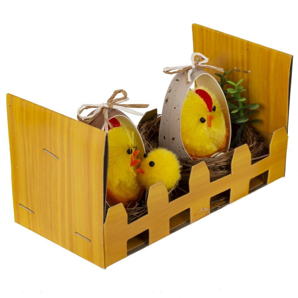 GAEM Набор из 2-х изделий декоративных "Гнездо пасхальное" (5,5*5), L11 W6 H6 см