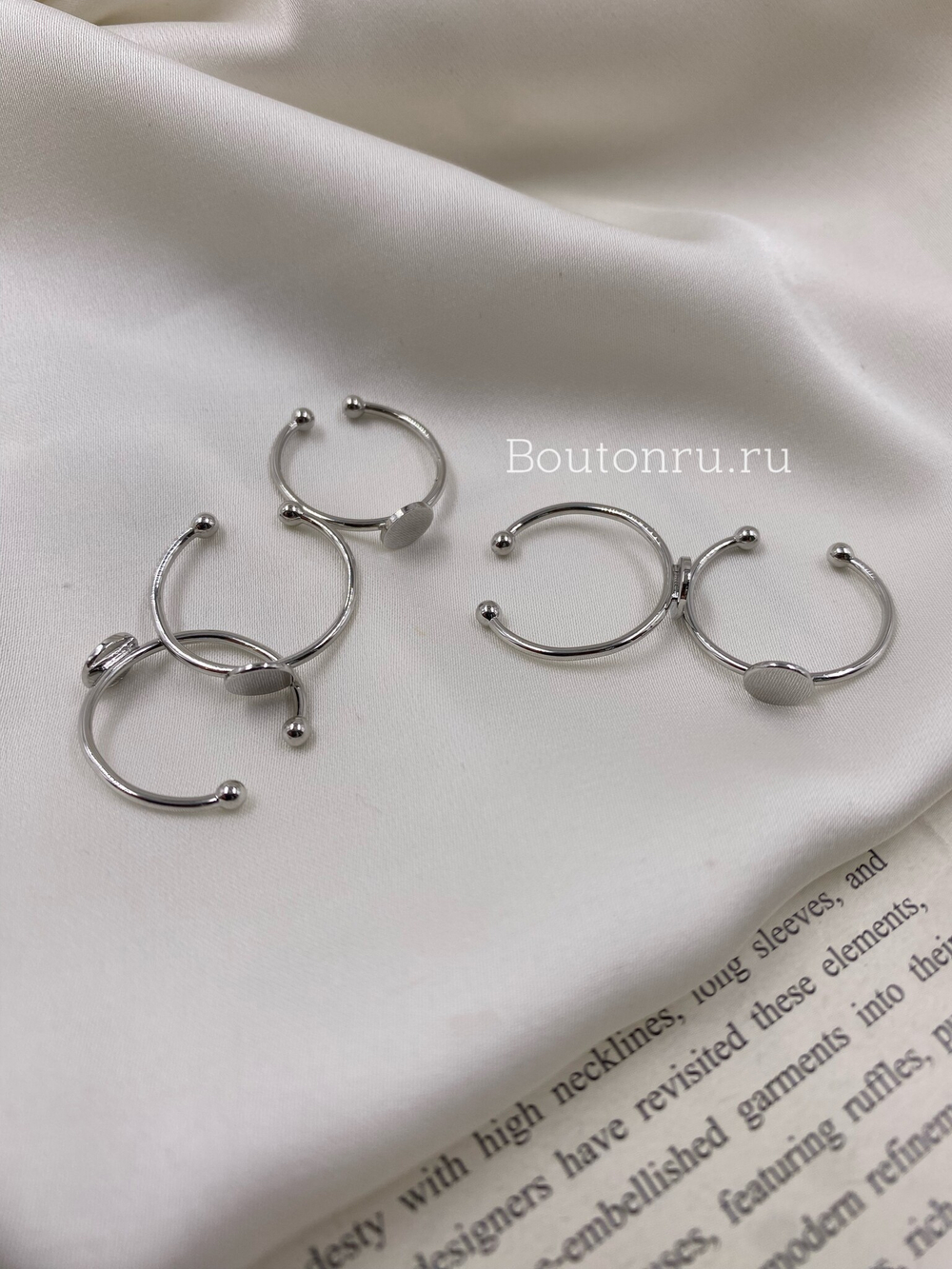 Основа для колец серебристая