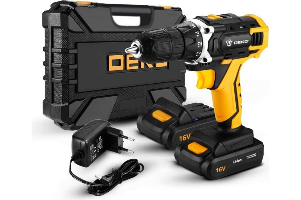 Аккумуляторная дрель-шуруповерт DEKO DKCD16FU-Li 063-4099