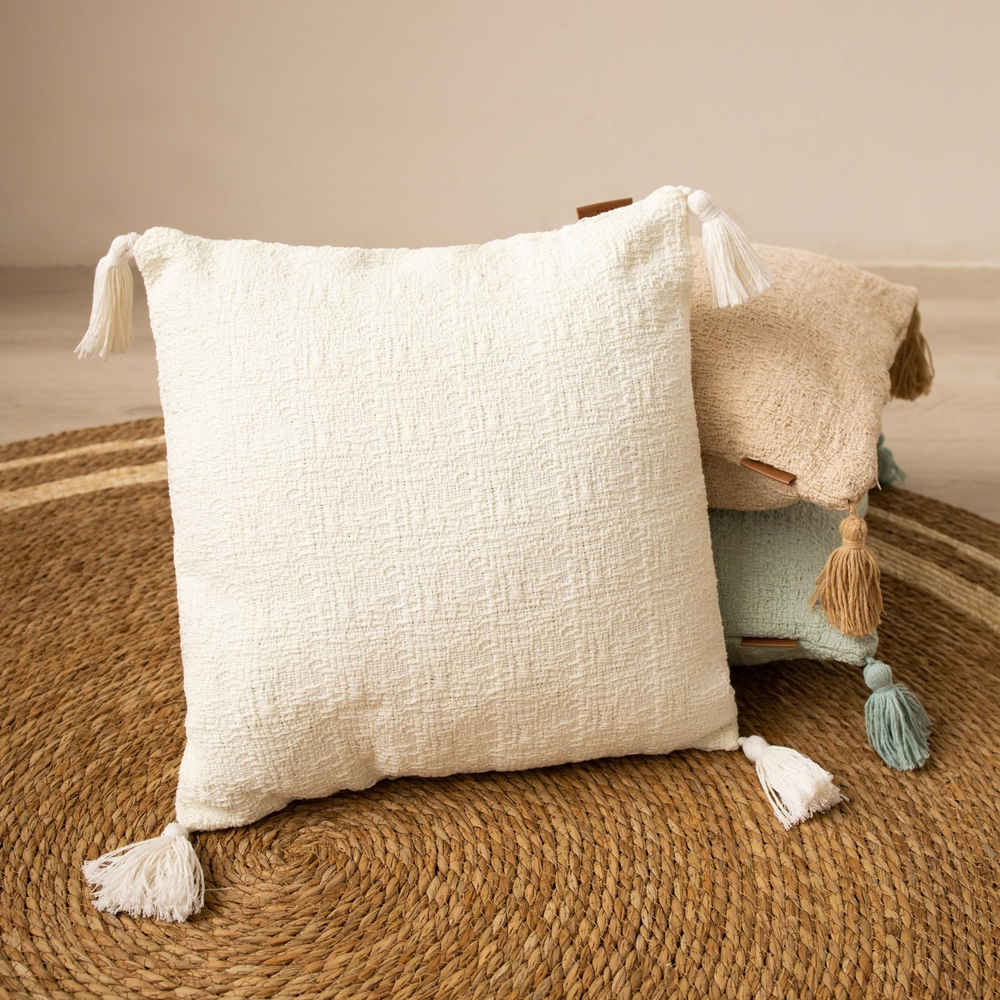 Чехол на подушку 45х45 см, цв. молочный