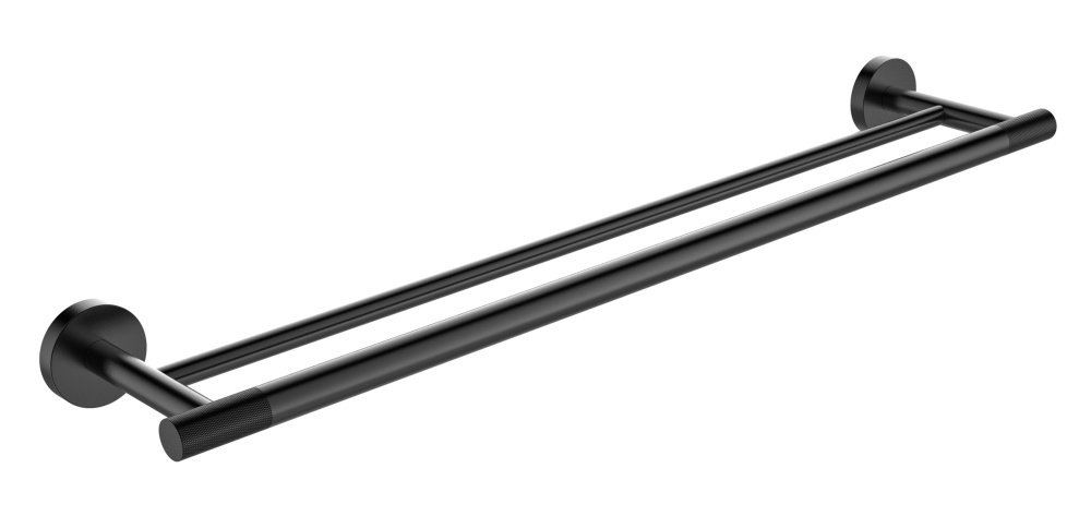 5518-C Полотенцедержатель двойной  (ЧЕРНЫЙ) ViEiR  (20/1шт)