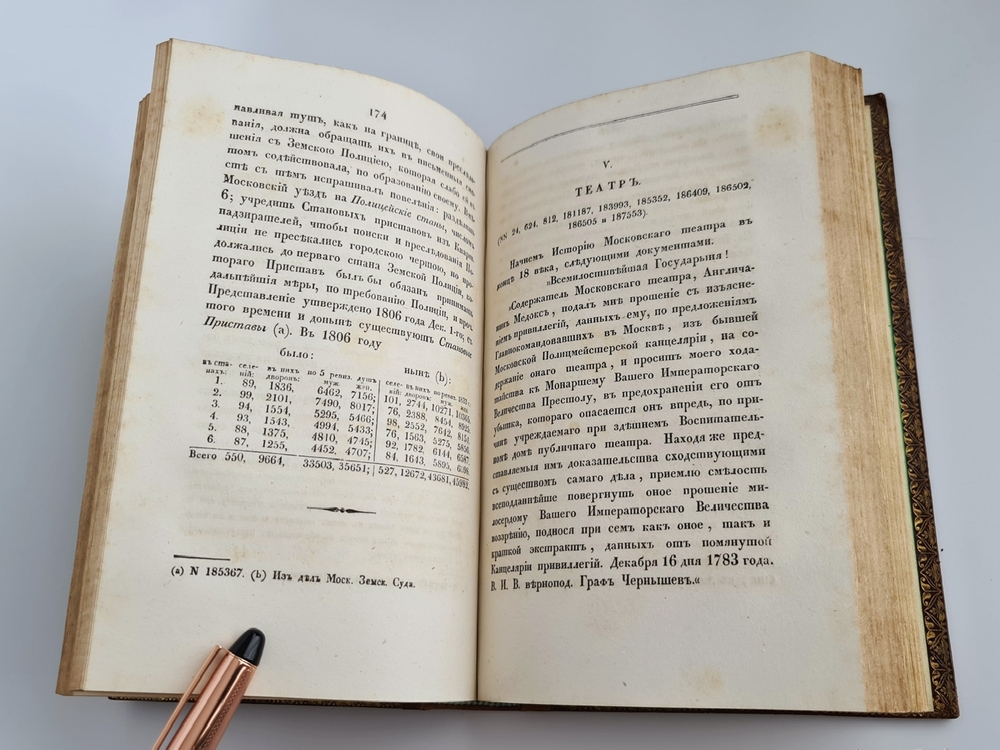 "Материалы для полной и сравнительной статистики Москвы. Ч. 1 и единственная". М. Гастев. 1841 г. - редкая книга
