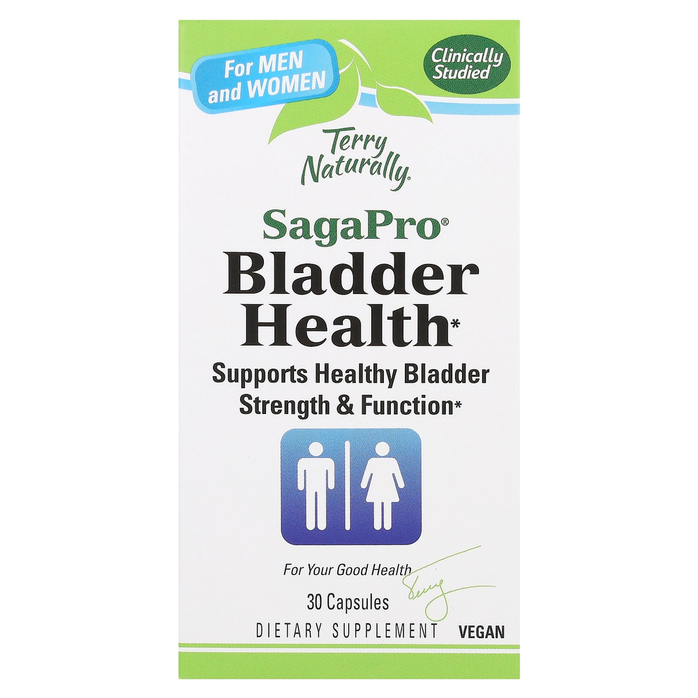 Terry Naturally, SagaPro, здоровье мочевого пузыря, для мужчин и женщин, 30 капсул (100 мг на капсулу)