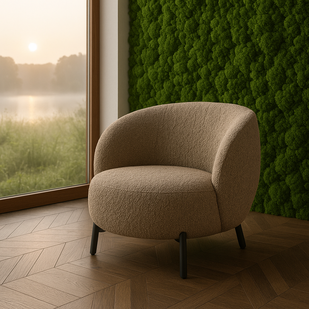 Дизайнерское кресло OWL букле