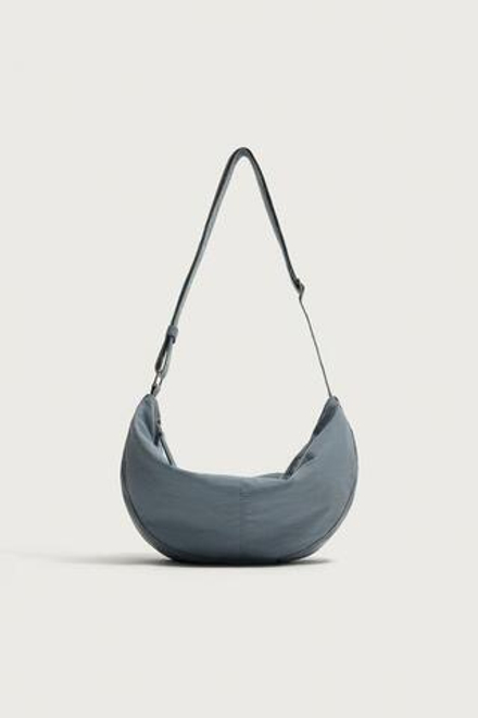 ZARA НЕЙЛОНОВАЯ СУМКА S, СИНИЙ