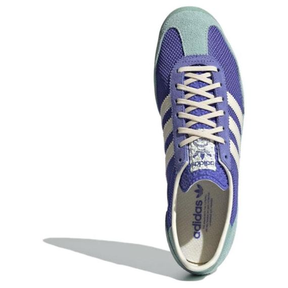 Adidas originals SL 72 Бежевые кроссовки без каблука- кобальтовый костюм/Молочный белый/Туманный зеленый костюм