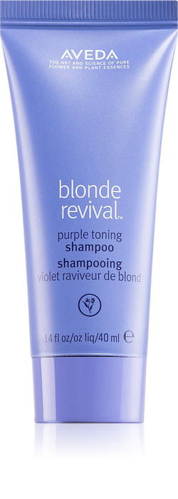 Aveda Blonde Revival Purple Toning Shampoo - фиолетовый тонирующий шампунь /   40  ml  / GTIN 018084030417