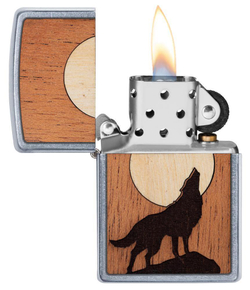 Зажигалка WOODCHUCK USA Howling Wolf ZIPPO 49043