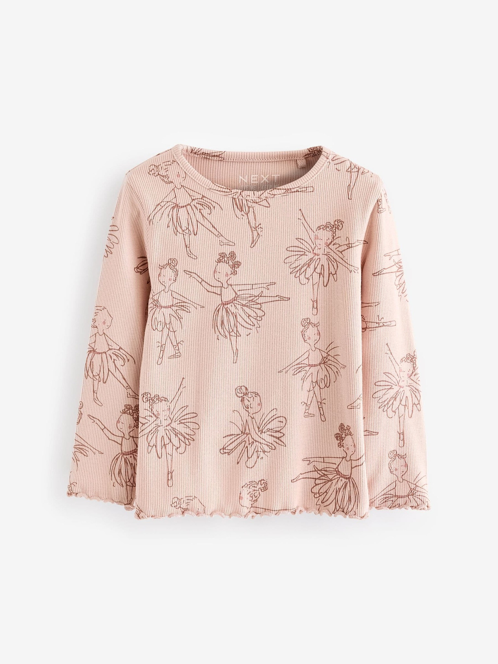 Лонгслив и легинсы в комплекте для девочки Next 168-477, Розовый