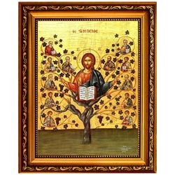 Спас Древо Жизни. Икона на холсте.