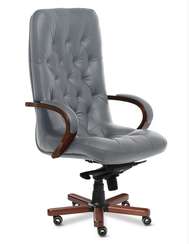 Кресло для руководителя Premier A серая кожа