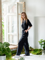 Комбинезон из вискозы (черный)